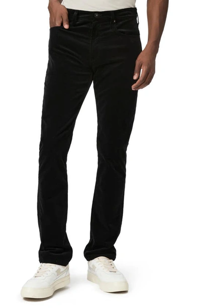 Paige Lennox Slim Fit Corduroy Pants In Black