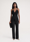 Totême Toteme Draped Twill Cami Top In Black