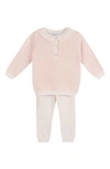 Feltman Brothers Chevron Sweater & Pants Set In Blush