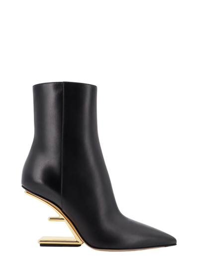Fendi First Ankle Boots In Black
