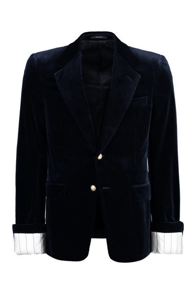 GUCCI GUCCI SINGLE-BREASTED VELVET JACKET