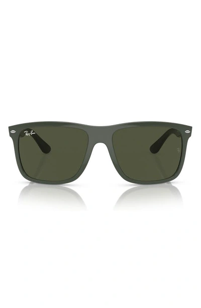 Ray Ban 60mm Boyfriend Two Square Sunglasses In Green