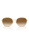 Ray Ban 55mm Gradient Phantos Sunglasses In Gold/brown Gradient