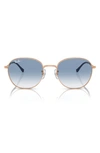 Ray Ban 55mm Gradient Phantos Sunglasses In Rose Gold