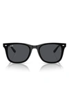 Ray Ban 65mm Oversize Square Sunglasses In Dark Grey