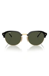 Ray Ban 53mm Irregular Sunglasses In Black