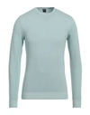 Fedeli Man Sweater Light Blue Size 38 Cotton