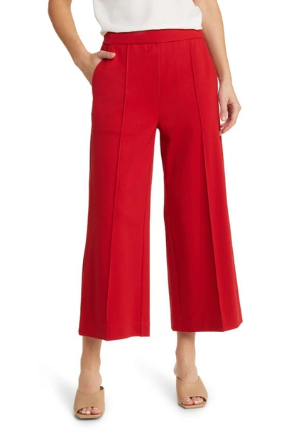 Masai Copenhagen Piana Pintuck Pleat Pull-on Pants In Scarlet Sage