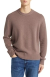 Frame Cashmere Crewneck Sweater In Dry Rose