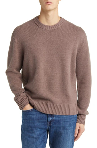 Frame Cashmere Crewneck Sweater In Dry Rose