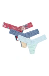 Hanky Panky Low Rise Lace Thongs In Cepi