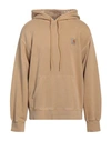 Carhartt Man Sweatshirt Sand Size Xxl Cotton In Beige