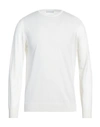 Prada Man Sweater Ivory Size 42 Virgin Wool In White