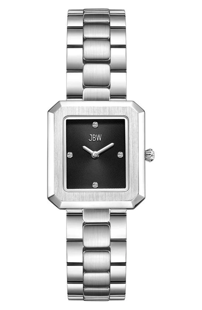 Jbw Women's Arc Single Stainless Steel Bracelet Watch, 23mm X 25mm In Silver