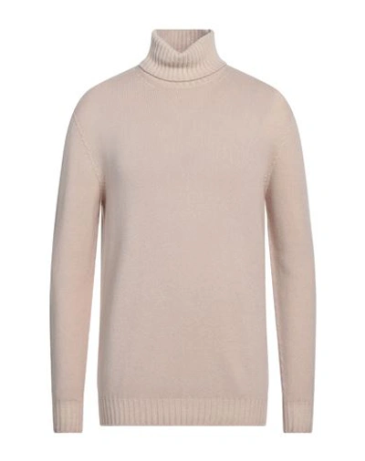 120% Lino Man Turtleneck Beige Size Xxl Cashmere, Virgin Wool