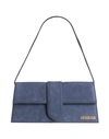 Jacquemus Woman Handbag Navy Blue Size - Bovine Leather In Navy Blue