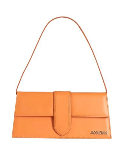 Jacquemus Woman Handbag Orange Size - Bovine Leather In Orange
