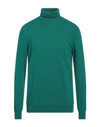North Pole Man Turtleneck Emerald Green Size Xxl Viscose, Merino Wool, Polyamide, Cashmere In Green