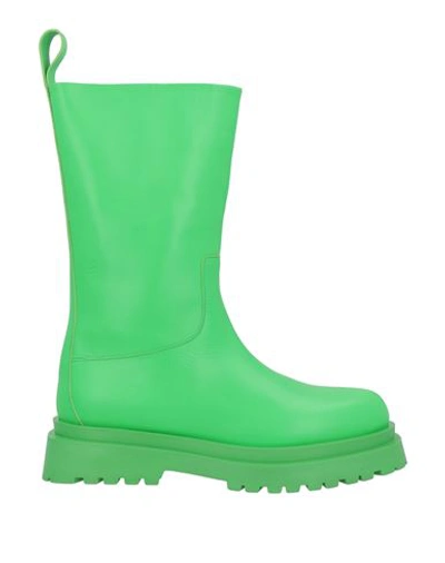 Liu •jo Woman Boot Green Size 9 Soft Leather