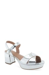 Aerosoles Cosmos Suede Sandal In Silver