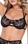 ROMA CONFIDENTIAL ROMA CONFIDENTIAL REBEL HEART UNDERWIRE BRA & THONG SET