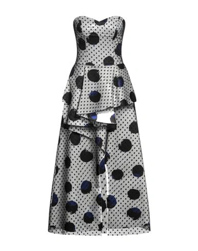 Hanita Woman Midi Dress Black Size S Polyester, Elastane