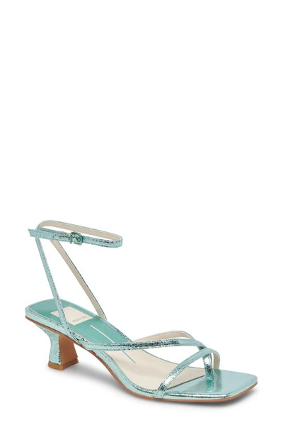 Dolce Vita Baylor Ankle Strap Sandal In Blue Denim