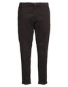 Re-hash Re_hash Man Pants Dark Brown Size 42 Cotton, Elastane