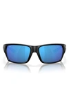 Costa Del Mar Tailfin 60mm Polarized Sunglasses In Matte Black