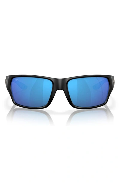 Costa Del Mar Tailfin 60mm Polarized Sunglasses In Matte Black