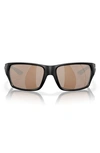 Costa Del Mar Tailfin 60mm Polarized Sunglasses In Black/ Silver