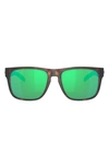 Costa Del Mar Spearo 56mm Polarized Square Sunglasses In Green