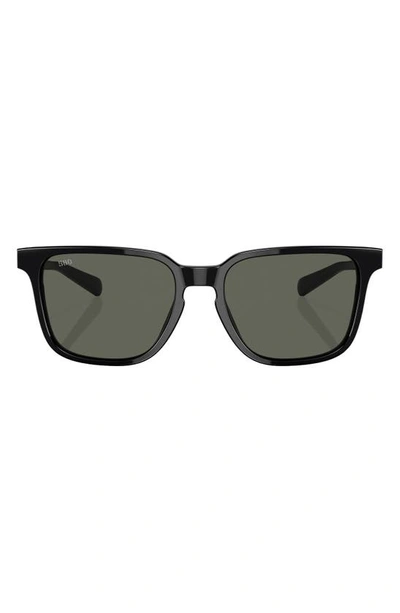 Costa Del Mar Kailano 53mm Polarized Square Sunglasses In Black