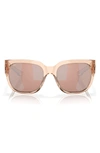 Costa Del Mar Waterwoman 55mm Polarized Pillow Sunglasses In Copper Silver Mirror