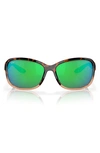 Costa Del Mar Seadrift 58mm Polarized Square Sunglasses In Green