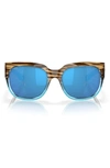 Costa Del Mar Waterwoman 55mm Mirrored Polarized Pillow Sunglasses In Blue Mirror