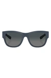 Costa Del Mar Caleta 55mm Gradient Polarized Square Sunglasses In Grey Gradient