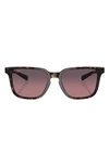 Costa Del Mar Kailano 53mm Gradient Polarized Square Sunglasses In Tortoise