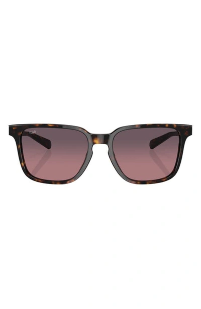 Costa Del Mar Kailano 53mm Gradient Polarized Square Sunglasses In Tortoise