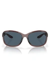 Costa Del Mar Seadrift 60mm Polarized Square Sunglasses In Grey