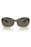 Costa Del Mar Seadrift 58mm Polarized Square Sunglasses In Tortoise