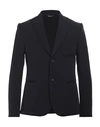 Daniele Alessandrini Homme Man Blazer Midnight Blue Size 38 Polyester, Elastane