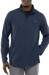 Travismathew Wanderlust Quarter Zip Pullover In Mood Indigo