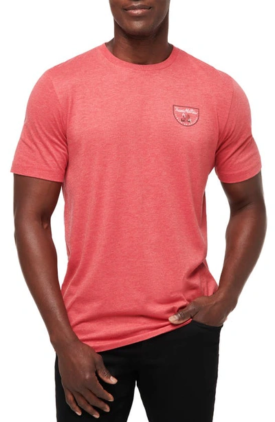 Travismathew Peppermintini Graphic T-shirt In Heather Red