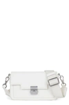 We-ar4 The Retro Leather Crossbody Bag In Optic White