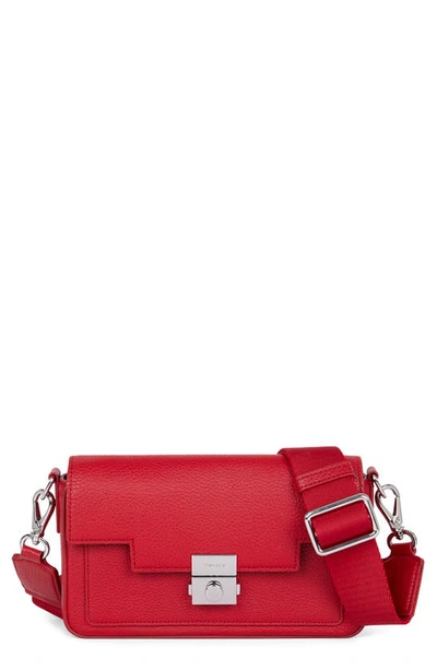 We-ar4 The Retro Leather Crossbody Bag In Red