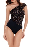 Magicsuit La Pax Goddess Convertible One-piece Swimsuit In Black/ Brown