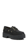 Timberland Stone Street Platform Boat Shoe In Black