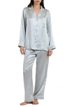 PAPINELLE PAPINELLE SYLVIE PIPED SILK PAJAMAS