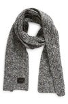 VINCE MARL SHAKER STITCH WOOL & CASHMERE SCARF